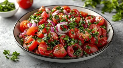 Fresh Tomato Salad with Herbs, Kitchen Counter