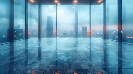 Urban plaza with a skyscrapers backdrop featuring dynamic angles that capture urban energy in a bustling cityscape with vibrant atmosphere in high resolution.