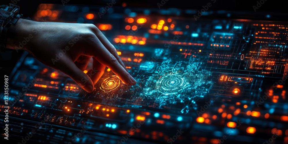 Poster intuitive ai user interface design enhancing accessibility in modern technology applications