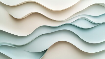 Obraz premium Minimal blue and gray waves textured background. Generative AI