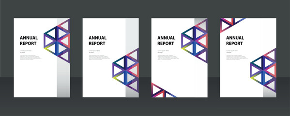 Modern presentation slide templates. Infographic elements template set for web, print, annual report brochure, magazine, business flyer leaflet marketing and advertising template. Vector Illustration.