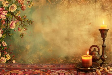 Background by the Persian new year theme