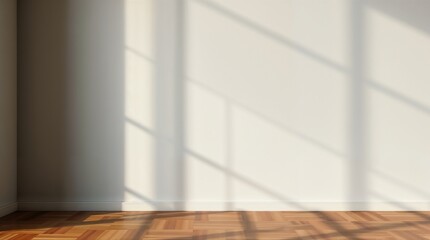 empty wall in room, background for product presentation