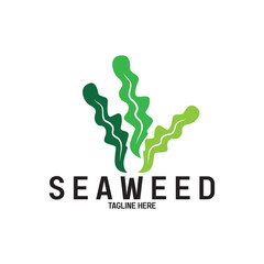 Seaweed vector logo icon vector illustration template design