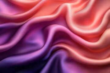 Obraz premium luxurious closeup of pink and purple silk fabric showcasing its smooth texture and rich vibrant colors that evoke a sense of elegance and sophistication in fabric design