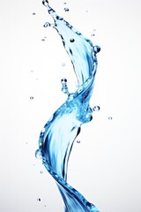 Abstract water splash white background