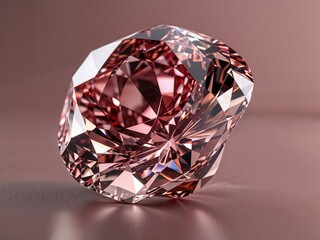 diamond on pink background