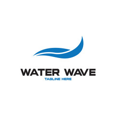Water wave icon vector