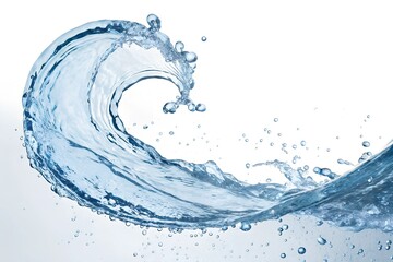 Blue water splash