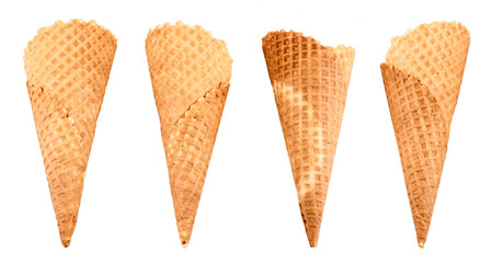 ice cream cone isolated on a white background
