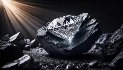 Obraz premium black and white rose petals