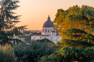 View of Roma from hill in late summer
