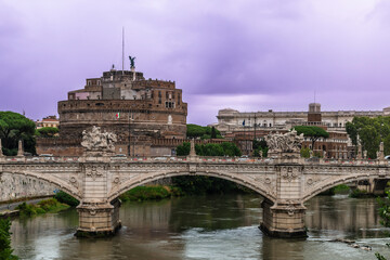 View of Roma from hill in late summer