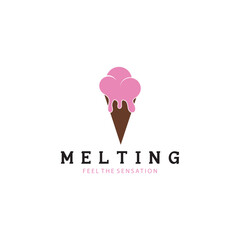 ice cream logo vector ilustration design