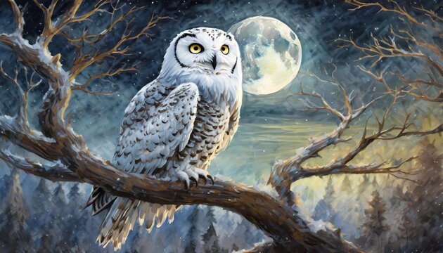great horned owl in flight