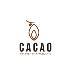cacao cocoa chochoclate logo icon vector design