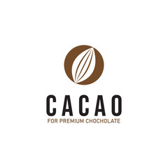 cacao cocoa chochoclate logo icon vector design
