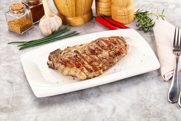 Grilled pork sirloin for dinner
