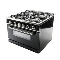 Black Cooking Stove Isolated On Transparent Background	