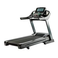 Treadmill in GYM Isolated On Transparent Background	