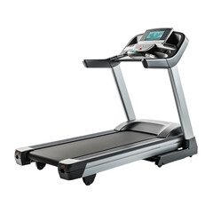 Modern Treadmill Isolated On White Background	