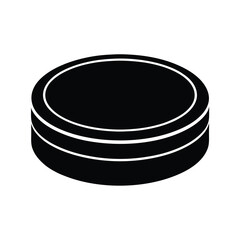 A hockey puck vector illustration