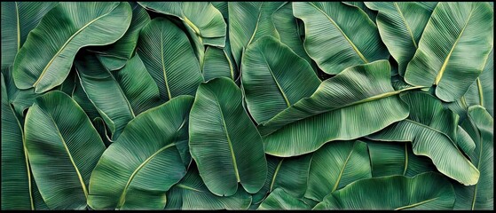 A dense arrangement of green leaves, showcasing their texture and natural beauty.