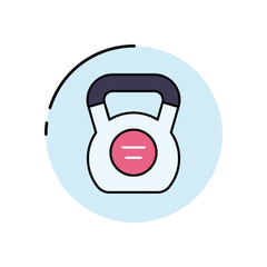 Kettlebell  vector icon