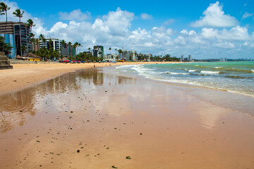 praia de Jatiúca e Jacarecica Brasil praia do nordeste Alagoas Maceió  