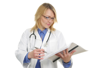 Close up of the female doctor