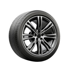 Car Wheel Isolated On White Background	