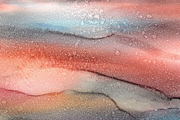 bright art background of multi-colored stains with dry drops