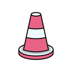 Road Cone vector icon
