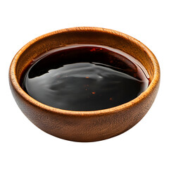 Soy Sauce Caramel in a Bowl on transparent background