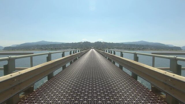 Never ending metallic road