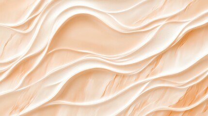 Obraz premium Abstract peach and cream wave pattern. Elegant, flowing design. Perfect for backgrounds.