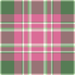 Elegant pink, green, and taupe plaid pattern.  Perfect for textile designs, websites, or any project needing a sophisticated and stylish geometric background.  Seamless repeat for versatile use.