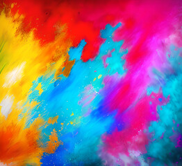 Obraz premium Wallpaper colorful design, shapes and textures, color background.Modern abstract bright amazing Vibrant abstract waves in purple color, modern design poster background, Generative AI