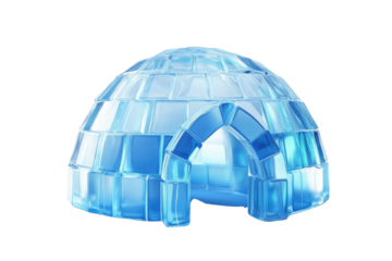 Igloo icehouse on isolated white background PNG