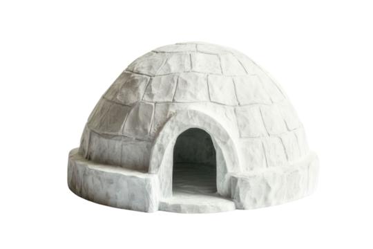 Igloo icehouse on isolated white background PNG