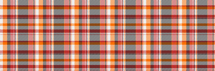 Vibrant red, orange, and gray plaid pattern.  Perfect for textile design, autumnal projects, or website backgrounds.  Seamless repeat texture offers versatile design applications.