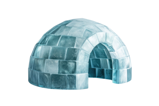 Igloo icehouse on isolated white background PNG