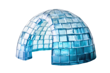 Igloo icehouse on isolated white background PNG