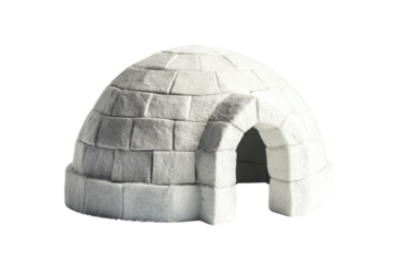 Igloo icehouse on isolated white background PNG