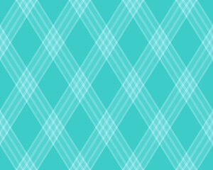 Elegant teal and white diagonal plaid pattern.  Perfect for backgrounds, website design, fabric prints, or any project needing a modern, geometric texture.