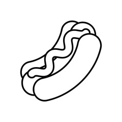 Hot Dog vector icon