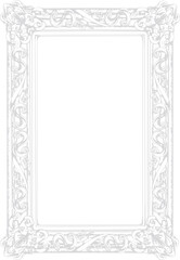 アンティークゴシック風・フレームイラスト素材