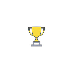 Classic Trophy Icons for Achievements and Awards