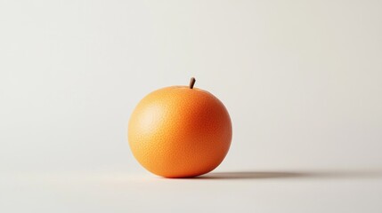 Single orange studio shot, white background, minimal, food photography
