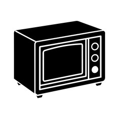  microwave oven vector silhouette illustration design